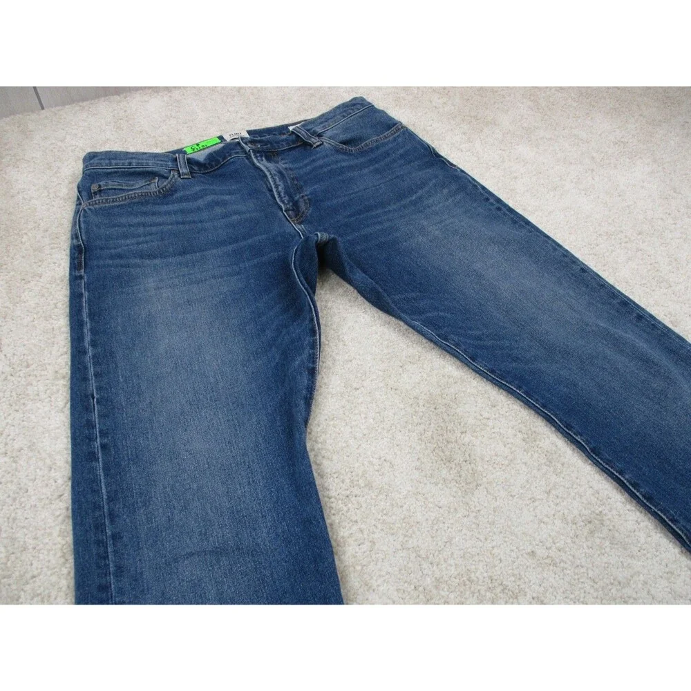 Flint And Tinder Jeans Men 34 Blue Stretch Denim Slim Fit Casual Huckberry 34x30